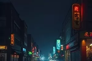 《面包店打烊后》横版海报，深夜亮灯的面包房